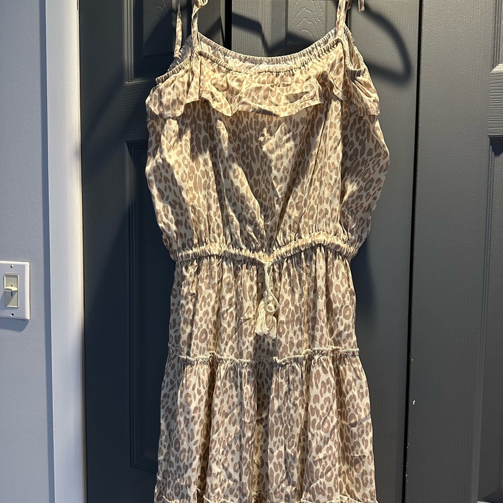 Leopard Print Sleeveless Dress